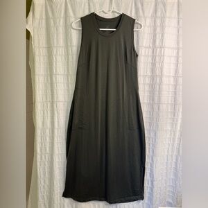 Woolx Cassie merino wool dress, deep fern, small